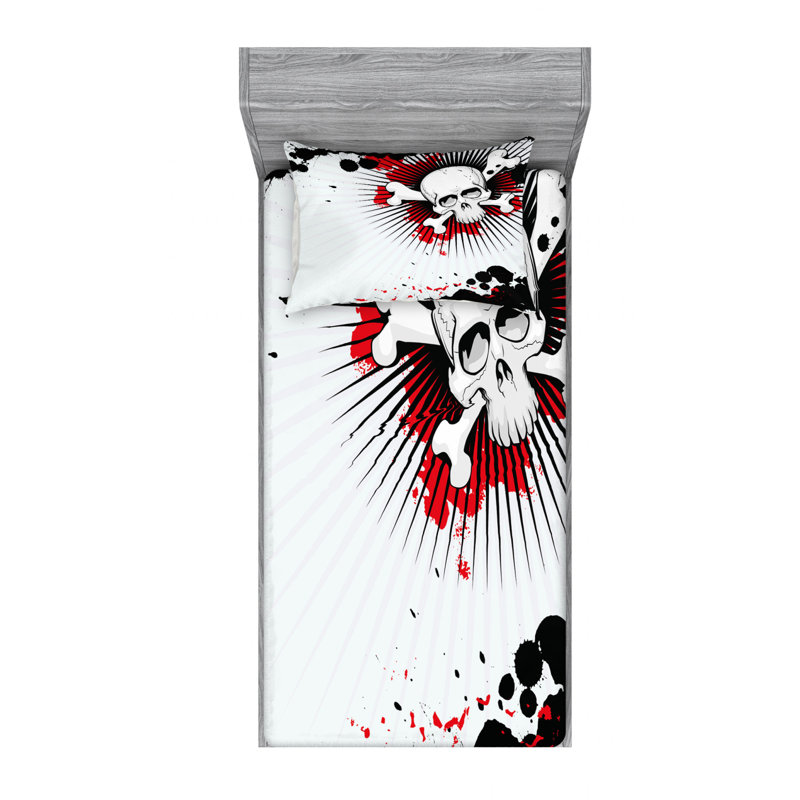 Microfiber Sheet Set, Twin Sheet Set with Fitted Sheet