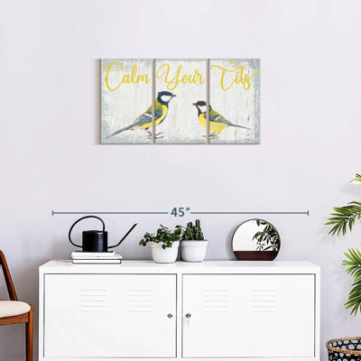 «Calm Your Tits Sign», reproduction sur toile