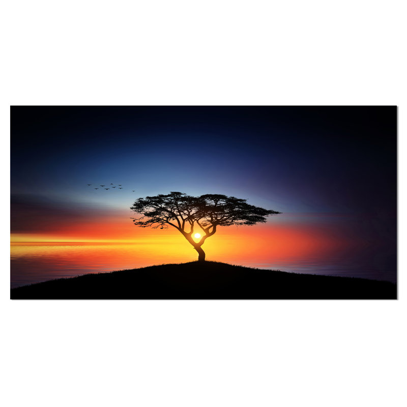 « belle », impression sur arbre de soleil, H 16 po x l 32 po x P 1 po, Toile tendue