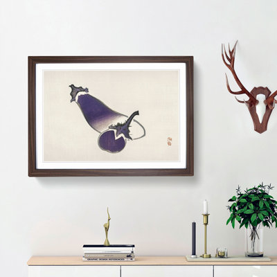 Aubergine Eggplants by Kono Bairei - Picture Frame Painting Print
