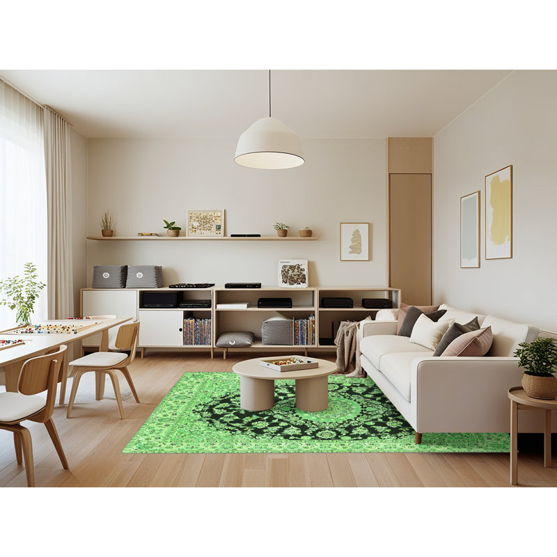 Masoud Performance Floral Indoor Rug, Rectangle 7' x 9'
