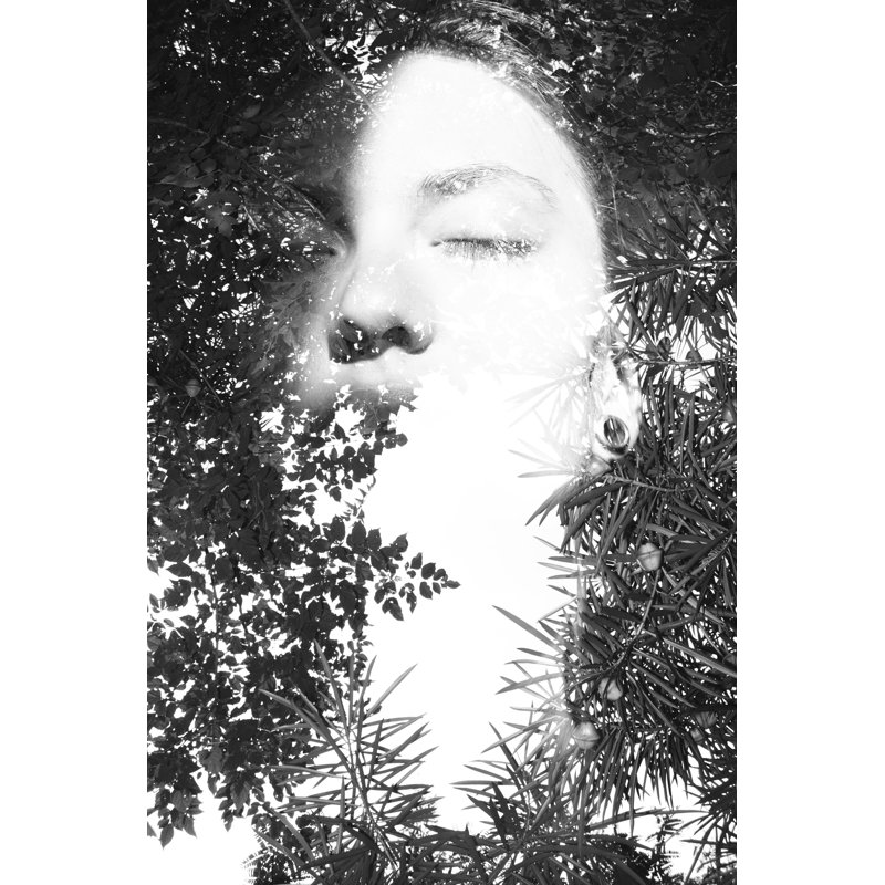 Double Exposure Portrait by LUMEZIA - Wrapped Canvas Print, 46cm H x 30cm W