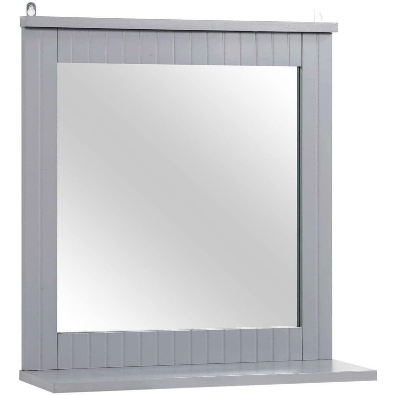 Ganit Flat Wall Mirror with Shelves