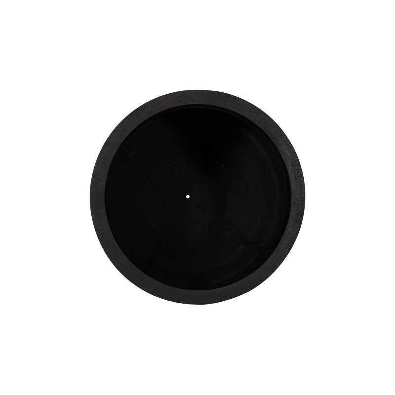 June Planter, Black, SM, 29" H x 35" W x 35" D