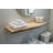 PAIR-Set of 2 Live Edge American Sycamore Wood Floating Wall Shelves