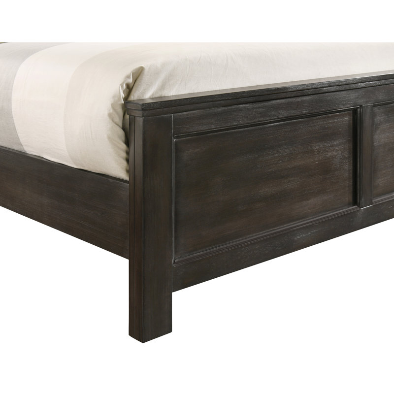Lit standard en bois Jonnathan, Muscade, Complète