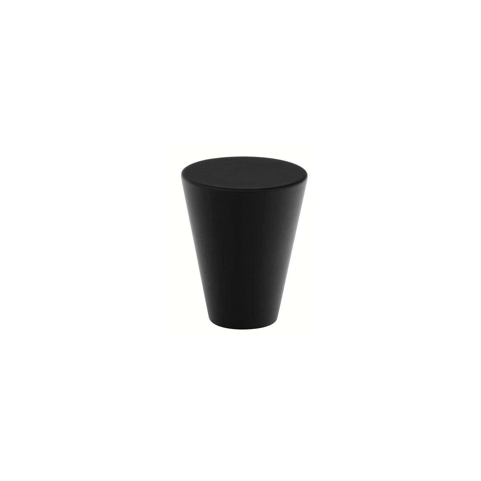 Conical Knob Knob, 0.5" H x 0.5" W x 1" D, Flat Black