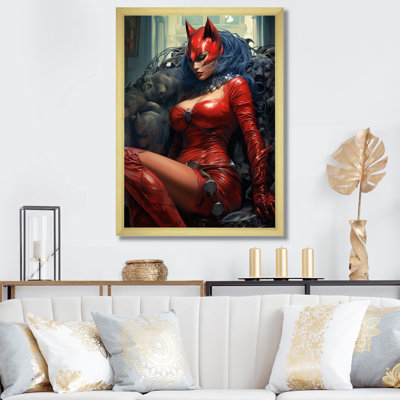 " Catwoman Superhero In Read "
