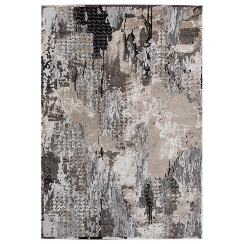Tapis abstrait gris