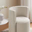 Fauteuil pivotant en tissu Della Boucle