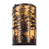 Rustic Lodge 2 - Light Flush Mounted Sconce