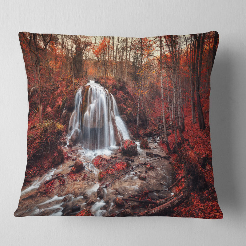 Coussin paysage, 16 po x 1 po, Coussin décoratif