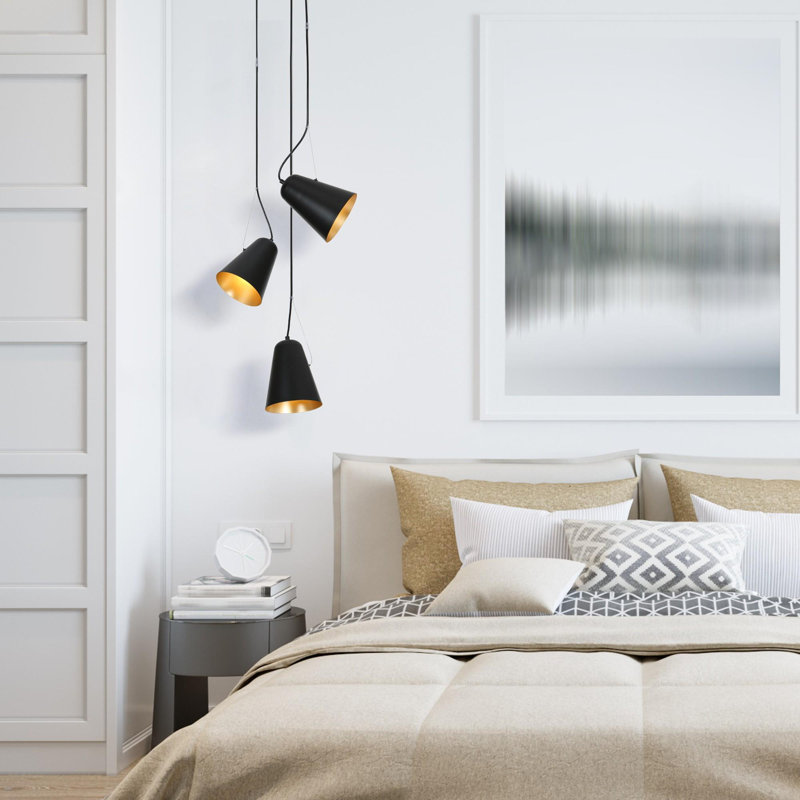 Luminaire suspendu simple à 1 lumière