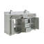 60" Solid Wood Sink Vanity  With 1' Artificial Stone Top-483886936