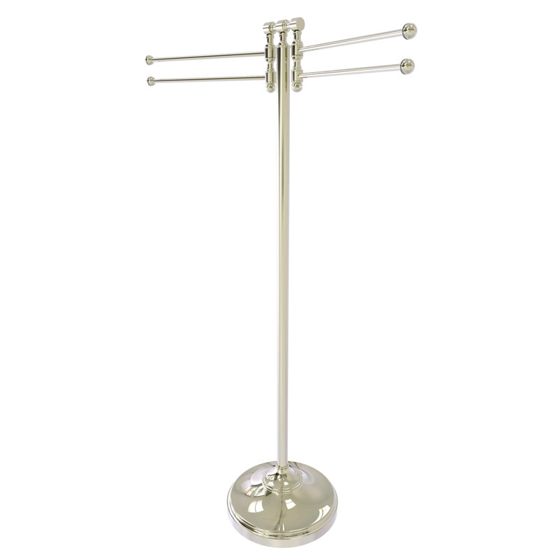 Porte-serviettes sur pied Gober, Nickel poli