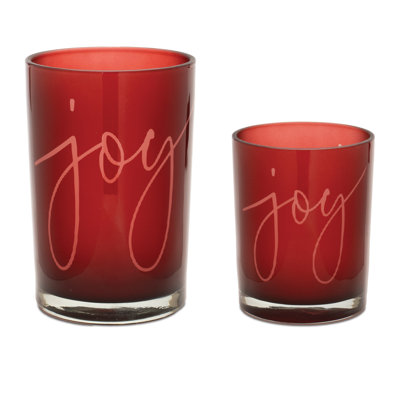 Joy Glass Votive Holder