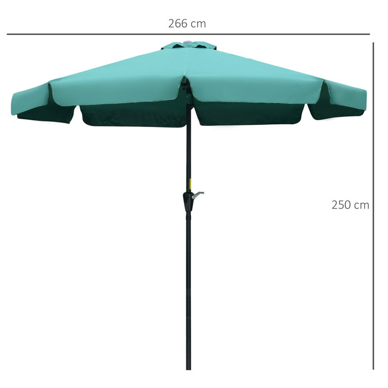 Montross 266cm Tilt Beach Parasol