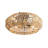 22" 7-Blades Classic Caged Ceiling Fan with Remote Control and Light Kit Included