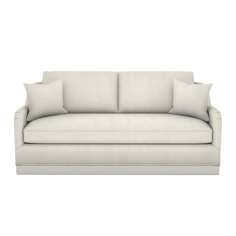 Fisher Plinth Base Bench Seat Mid Sofa, Casa Blanca, Nadia Parchment