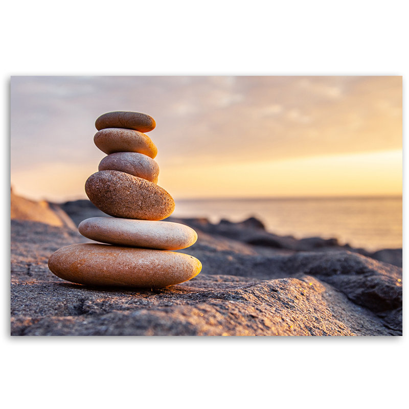 Zen Beach Sea - Wrapped Canvas Print, 70cm H x 100cm W