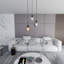 Cadi-Grace 3 - Light Black Cluster Pendant-320022428