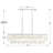 Quinzio 14 - Light Steel Dimmable Linear Chandelier-94079020