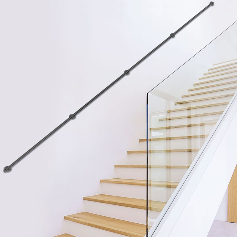 168.11" H x 1.26" W x 1.26" D Handrail