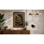 Golden Fern Study Botanical - Framed Print-1171760054-1171760055