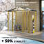 Outsunny 7 x 4ft Garden Shed Easy to Assemble Foundation Kit Natural