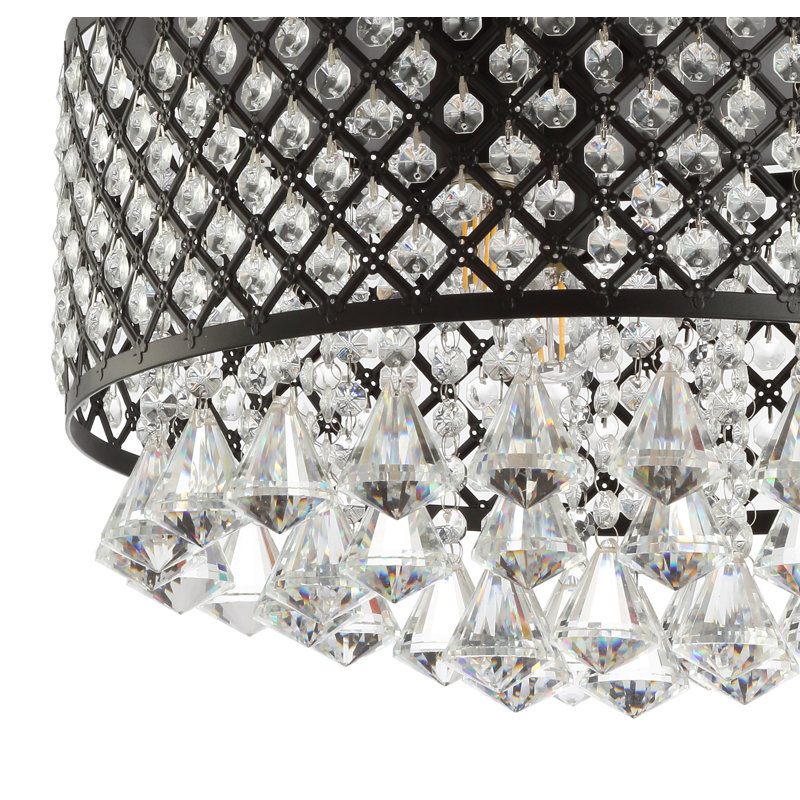 Tarvin Flush Mount, Black