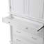 Grand garde-manger autoportant - armoire de rangement haute de 43,3 po x 20 po x 77,3 po avec 6 portes, 2 tablettes réglables et 5 tiroirs, blanc-529246545