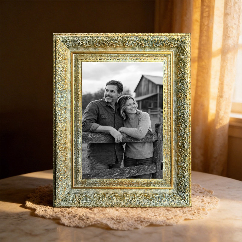 Cadre 3 photos simple 8 "x 10" avec affichage horizontal ou vertical, Or antique, 3, 8" W x 10" H