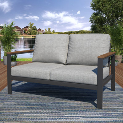 Causeuse d'extérieur 55 po avec coussins Sunbrella® Townsend