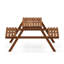 Arianna Outdoor Dining Set, Wood, Natural