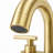 4" Centerset High Arc Dual Handle Bathroom Faucet, Lead-free Brass Vanity Sink Faucet With Supply Lines (drain Not Included) - Brushed Gold