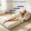 Canapés-lits compressibles, lit d'appoint 3 en 1 en velours côtelé, mobilier compact et moderne pour la maison