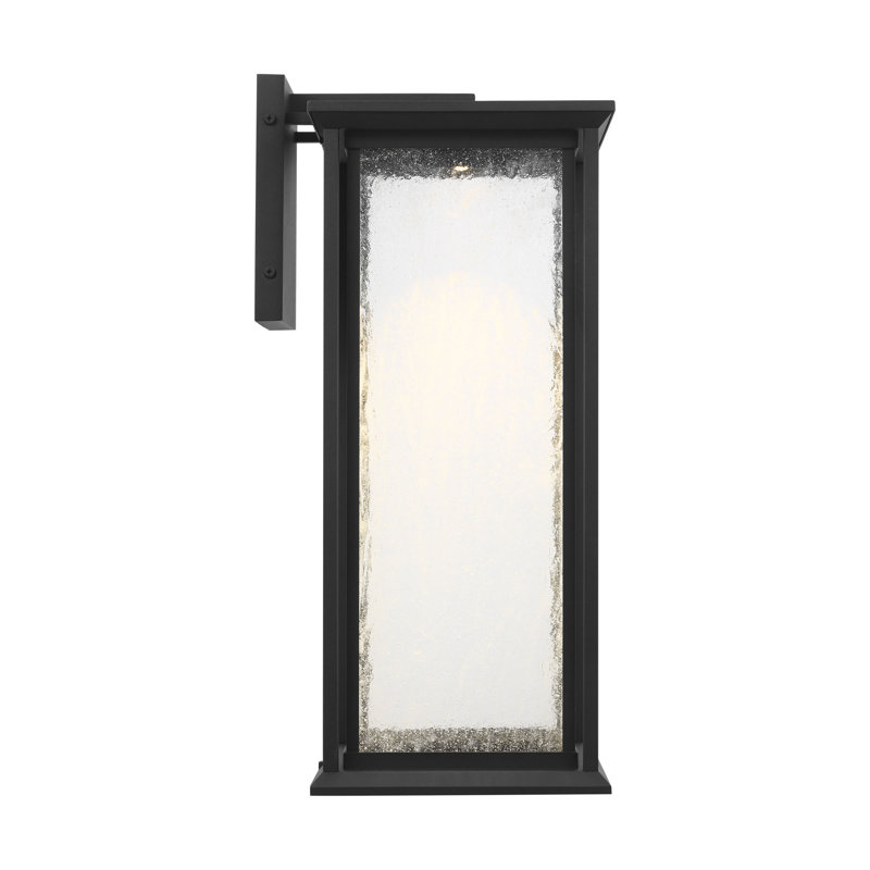 Audley Large Lantern from Generation Lighting , Seeded, Textured Black