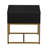 Wrap Black Oak & Gold Iron End Table-2021401500