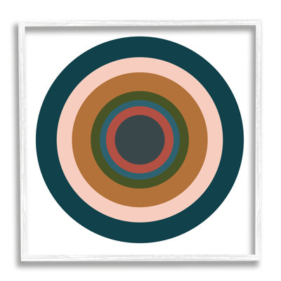 Contemporain, cercles discrets, impression sur bois