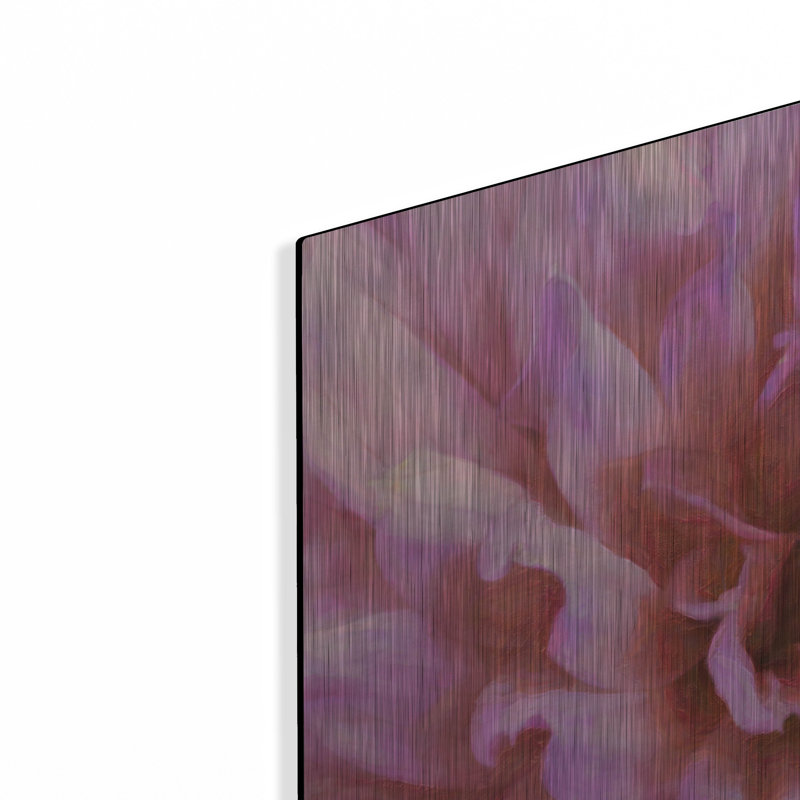  «Soft Wall Flower X» par Alonzo Saunders, art mural en métal, 24 po x 24 po, H 24 po x l 24 po
