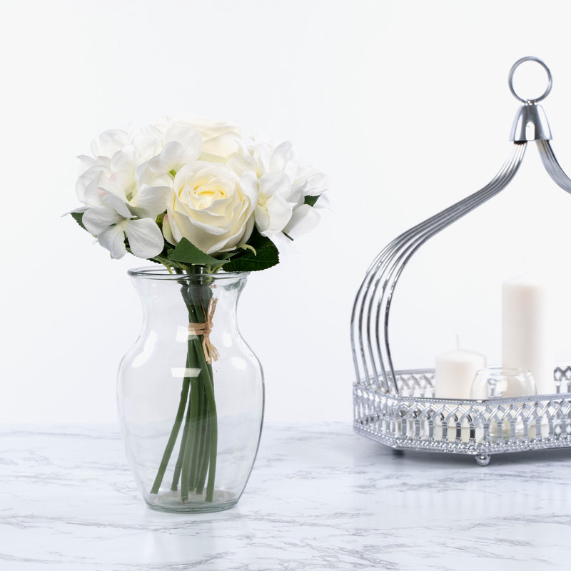 Jets rose et hortensia, blanc