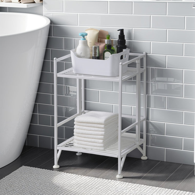 Edwin 19.50' H x 13.75'' W Metal Folding Shelf, White
