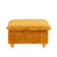 Velours côtelé 1 avec coussins - Polyvalent pour divers espaces Design rétro avec rembourrage en éponge Pieds en plastique 300 lb Capacité de soutien Balcon jaune, salon, cadre en bois massif rempli de chambre à coucher-1738838058