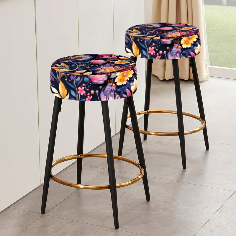 Ensemble de 2 tabourets de bar Boho