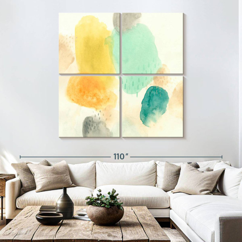 Avery River Stones I, 74" H x 74" W