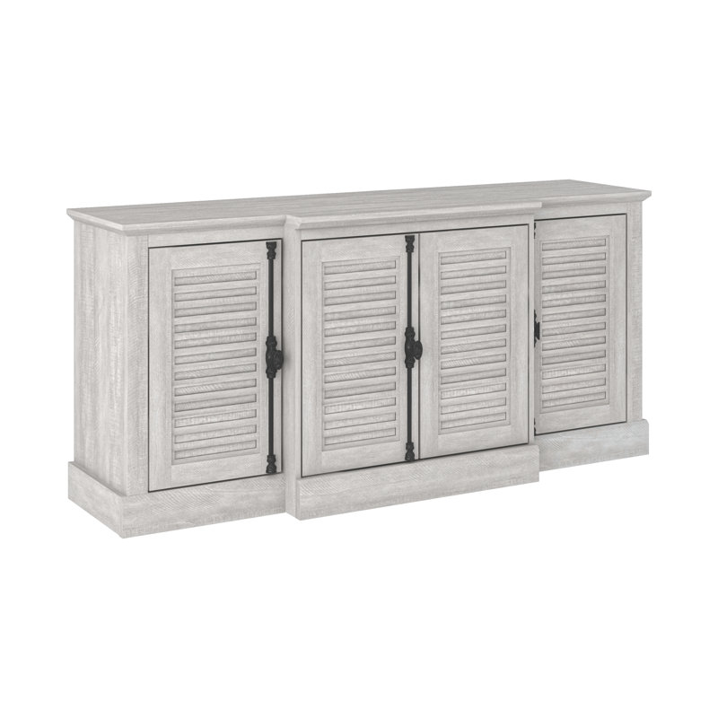 Ensemble de 2 buffets Malyha, Chêne gris cendré