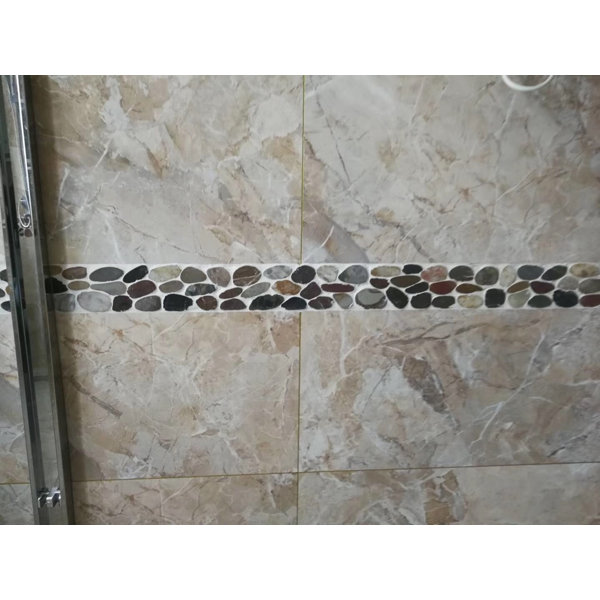 Matte Mix Color Tumbled Pebble Mosaic 12" x 12"