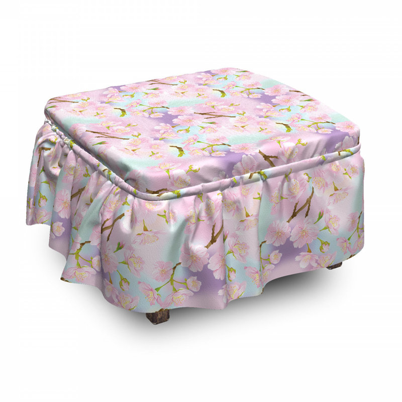 Box Cushion Ottoman Slipcover