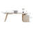Luxury Marble Top Executive Desk With 3 Drawers And Multi-Outlet Hub For Efficient Home Office-280732759