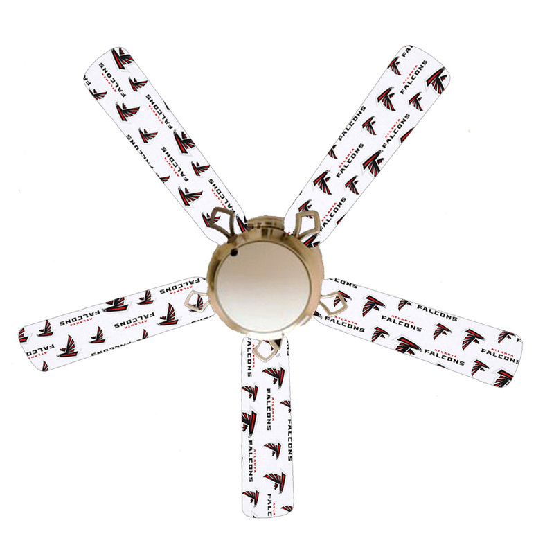 52'' Ceiling Fan with Light Kit, Atlanta Falcons